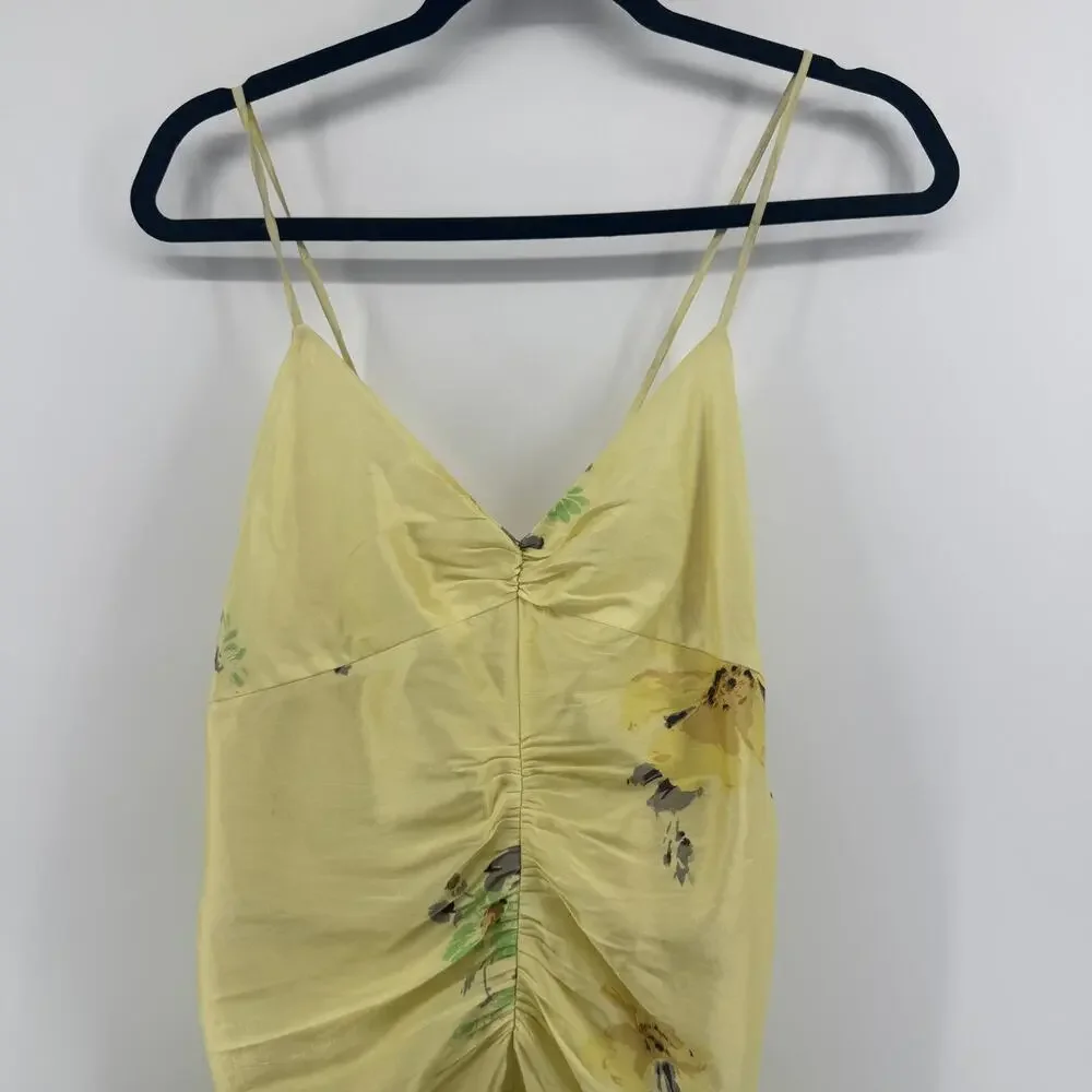 Rebecca Taylor Positano Rose Floral Strappy Open Back Silk Dress - Size 12 NWT - Picture 4 of 10